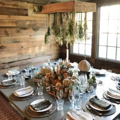 Twine + Twig Dinner Napkin Set | Black Tribal Cowrie Collection