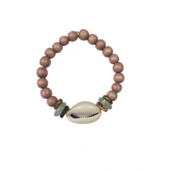 Twine + Twig Cowrie Single Stack Bracelet Cowrie Collection