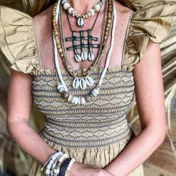 Twine + Twig Cowrie Collection Layer Choker Necklace | Cowrie 8 Twine + Twig Cowrie Collection Layer Choker Necklace | Cowrie