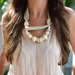 Twine + Twig Antler Tip Classic Necklace | B + W B+W Collection