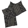 Twine + Twig Cowrie Collection Cocktail Napkin Set | Black Tribal