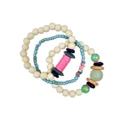 Twine + Twig Trio Stack Bracelet Set | Tie Dye Tones Collection