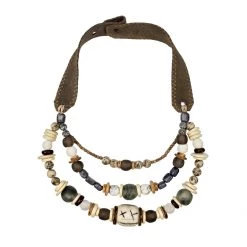 Twine & Twig Sales 14 Twine + Twig Layered Classic Necklace | Stone