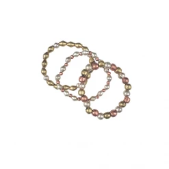 Twine + Twig Bracelets Trio Stack Bracelet Set | Mixed Metal