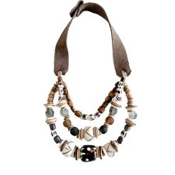 Twine & Twig Sales 8 Twine + Twig Layered Classic Necklace | Mixed Tribal Neutral Collection