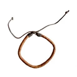 Twine + Twig Bracelets Brown Drawstring Bracelet | Mens