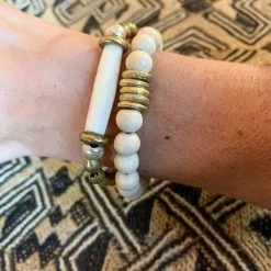 Twine + Twig Duo Bracelet Set | Gold