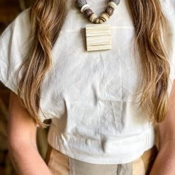 Twine + Twig Mid Pendant Necklace | Cowrie Cowrie Collection