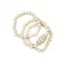 Twine + Twig Trio Stack Bracelet Set | White