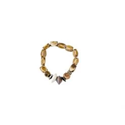 Twine + Twig Tribal Stack Bracelet | Brown Cowrie Collection