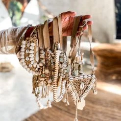 Twine + Twig Cowrie Layer Necklace Set | Gray Cowrie Collection