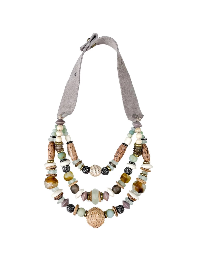 Twine + Twig Layered Classic Necklace | Sea Glass Sea Glass Collection 1 Twine + Twig Layered Classic Necklace | Sea Glass Sea Glass Collection