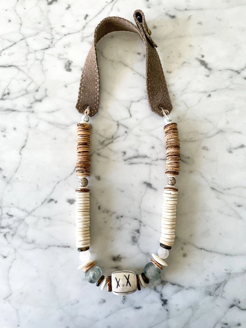 Twine + Twig Stacked Classic Necklace | Stone Stone Collection 2 Twine + Twig Stacked Classic Necklace | Stone Stone Collection