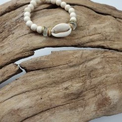 Twine + Twig Cowrie Single Stack Bracelet Cowrie Collection