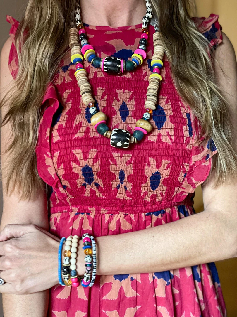 Twine + Twig Tribal Classic Necklace | Woodstock 2 Twine + Twig Tribal Classic Necklace | Woodstock