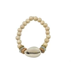 Twine + Twig Cowrie Single Stack Bracelet Cowrie Collection