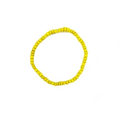 Twine + Twig Fiesta Collection Simple Seed Bracelet | Yellow