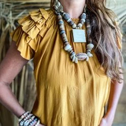 Twine + Twig Cowrie Collection Mid Pendant Necklace | Cowrie