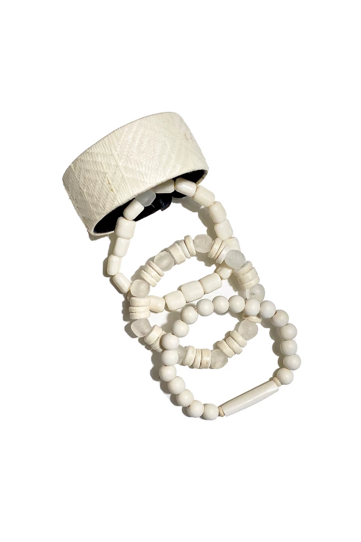 Twine + Twig B+W Collection Arm Party | White 1 Twine + Twig B+W Collection Arm Party | White