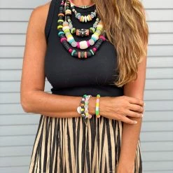 Twine + Twig Layered Classic Necklace | Electric