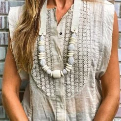 Twine + Twig B+W Collection Mid Classic Necklace | Montauk