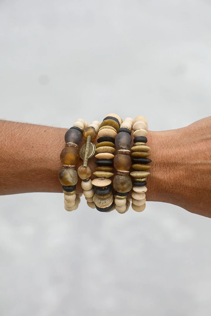 Twine + Twig Neutral Collection Duo Bracelet Set | Desert 3 Twine + Twig Neutral Collection Duo Bracelet Set | Desert