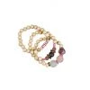 Twine & Twig Pink + Pavé Collection Trio Stack Bracelet Set | Pink + Pavé