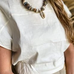 Twine + Twig Tribal Classic Necklace | Cowrie