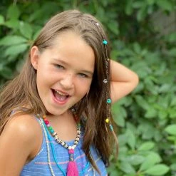 Twine + Twig Teen Collection Tween Tassel Necklace Set | Pink 6 Twine + Twig Teen Collection Tween Tassel Necklace Set | Pink