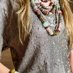 Twine & Twig Layered Classic Necklace | Pink + Pavé Pink + Pavé Collection