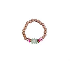 Twine & Twig Pink + Pavé Collection Single Stack Bracelet | Pink + Pavé