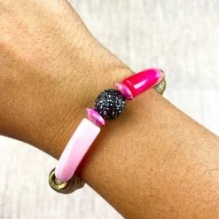 Twine & Twig Intricate Stack Bracelet | Pink + Pavé Pink + Pavé Collection