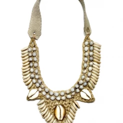 Twine & Twig Sales 49 Twine + Twig Cowrie Collar Necklace | Edition 10 Cowrie Collection