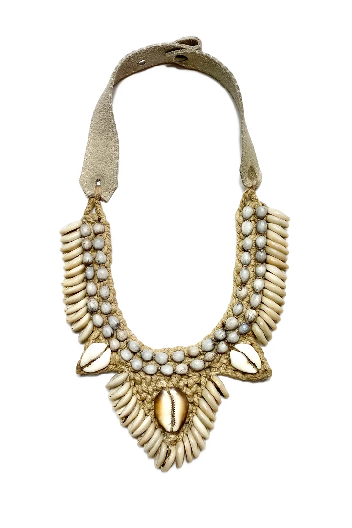 Twine + Twig Cowrie Collar Necklace | Edition 10 Cowrie Collection 1 Twine + Twig Cowrie Collar Necklace | Edition 10 Cowrie Collection