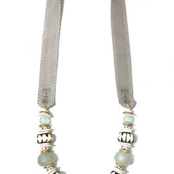 Twine + Twig Neutral Collection Neck Party | Mist Batik