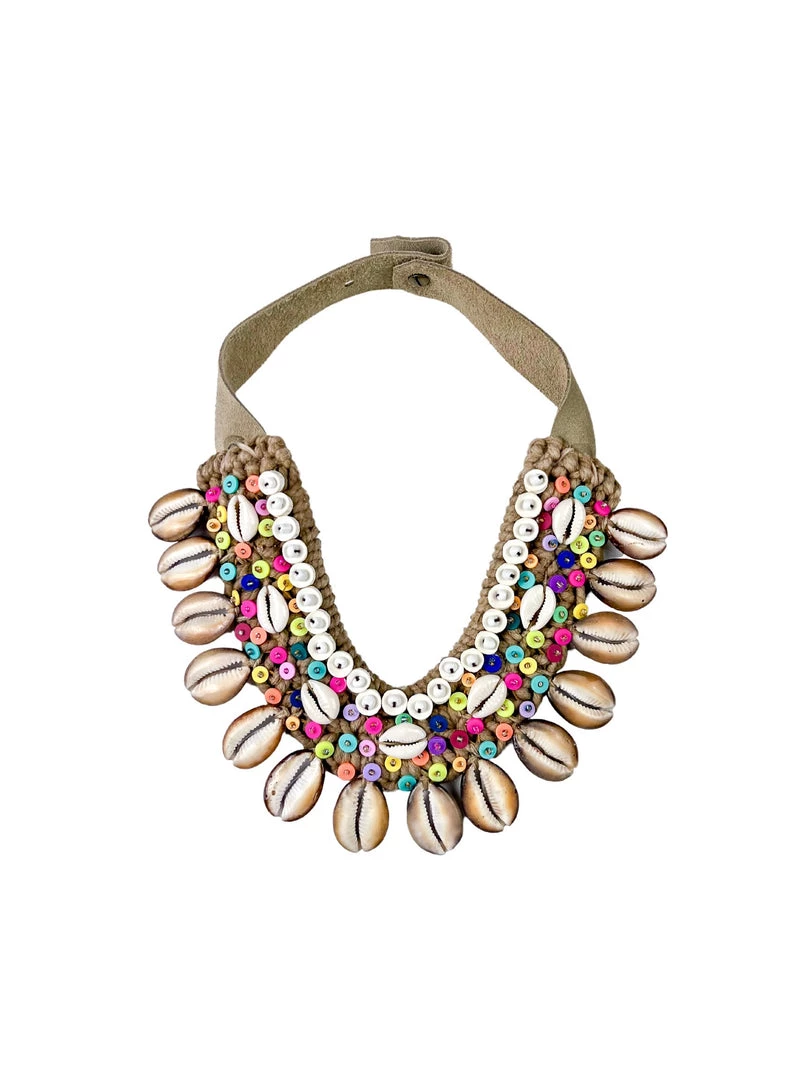 Twine + Twig Cowrie Collar Necklace | Tropic 1 Twine + Twig Cowrie Collar Necklace | Tropic
