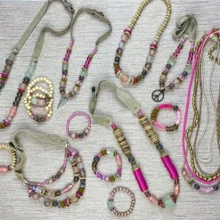 Twine & Twig Layered Classic Necklace | Pink + Pavé Pink + Pavé Collection