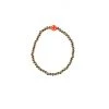 Twine + Twig Gold Smiley Face Bracelet | Orange