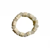 Twine + Twig B+W Collection Stacked Single Bracelet | White
