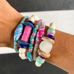 Twine + Twig Trio Stack Bracelet Set | Tie Dye Tones Collection 10 Twine + Twig Trio Stack Bracelet Set | Tie Dye Tones Collection