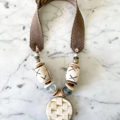 Twine + Twig Mid Pendant Necklace | Stone Stone Collection