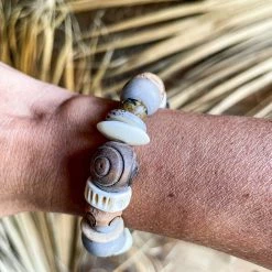 Twine + Twig Cowrie Collection Intricate Stack Bracelet | Cowrie