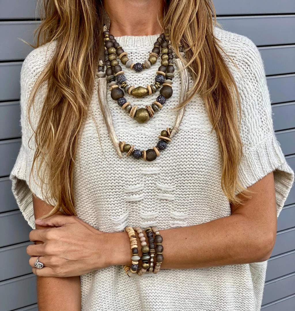 Twine & Twig Pavé Collection Layered Classic Necklace | Pavé 3 Twine & Twig Pavé Collection Layered Classic Necklace | Pavé