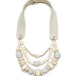 Twine + Twig Layered Classic Necklace | Montauk B+W Collection