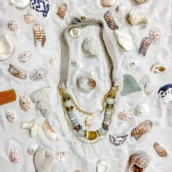 Twine + Twig Sea Glass Collection Slim Chain Necklace | Sea Glass 7 Twine + Twig Sea Glass Collection Slim Chain Necklace | Sea Glass