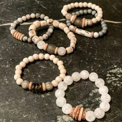 Twine + Twig Tribal Stack Bracelet | Stone