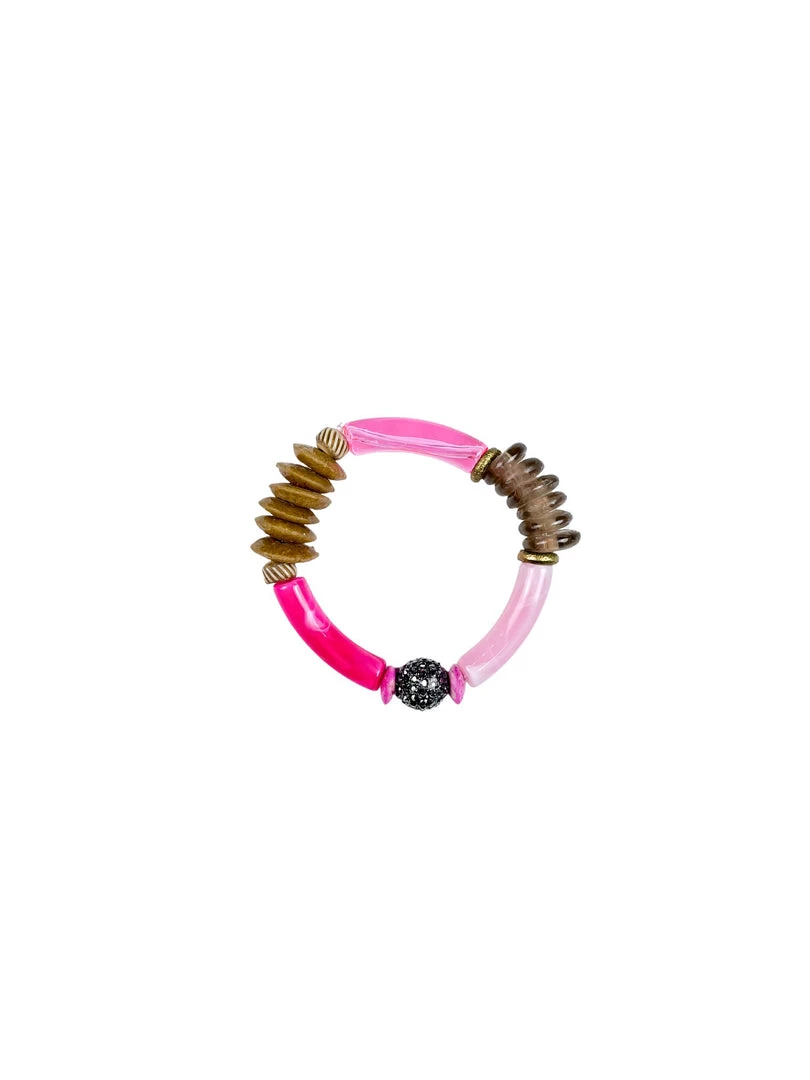 Twine & Twig Intricate Stack Bracelet | Pink + Pavé Pink + Pavé Collection 1 Twine & Twig Intricate Stack Bracelet | Pink + Pavé Pink + Pavé Collection