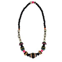 Twine & Twig Sales 22 Twine + Twig Teen Collection Tribal Classic Necklace | Electric Black