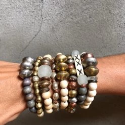 Twine + Twig Bracelets Trio Stack Bracelet Set | Mixed Metal