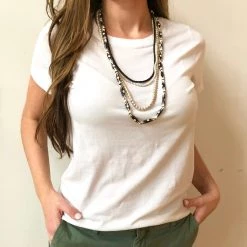 Twine + Twig Batik Layer Necklace Set Charlotte Football Club